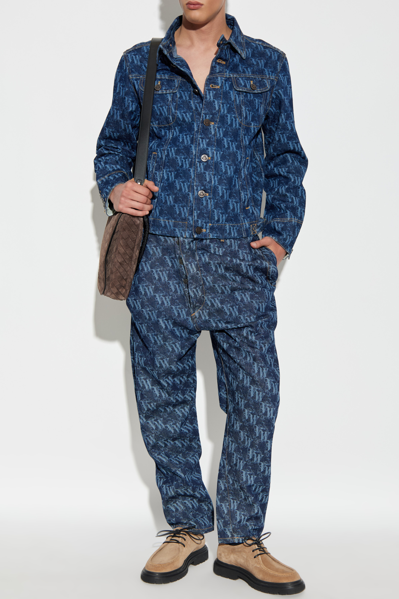 【Vivienne Westwood】Drunken ジャケット ネイビーブルー Vivienne Westwood Blue Drunken Tailor Jacket Vivienne Westwood